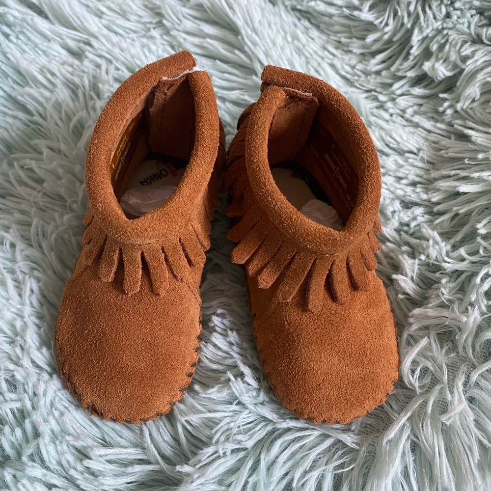 Minnetonka Back Flap Bootie